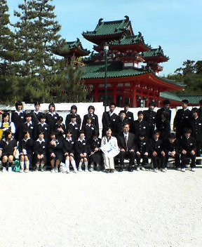 まさに修学旅行写真!